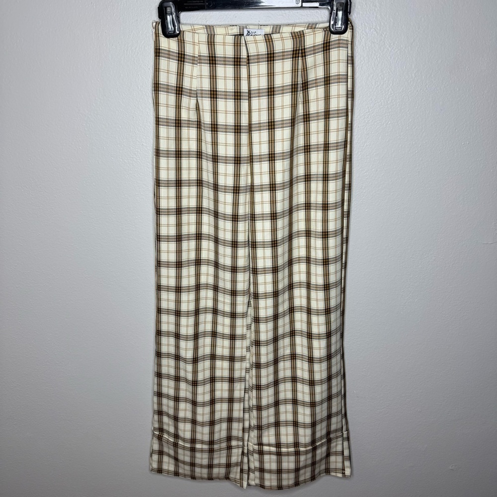 Princess Polly EUROS PANTS YELLOW CHECK - Picture 6 of 12